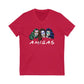 Amigas- V-Neck T-shirt
